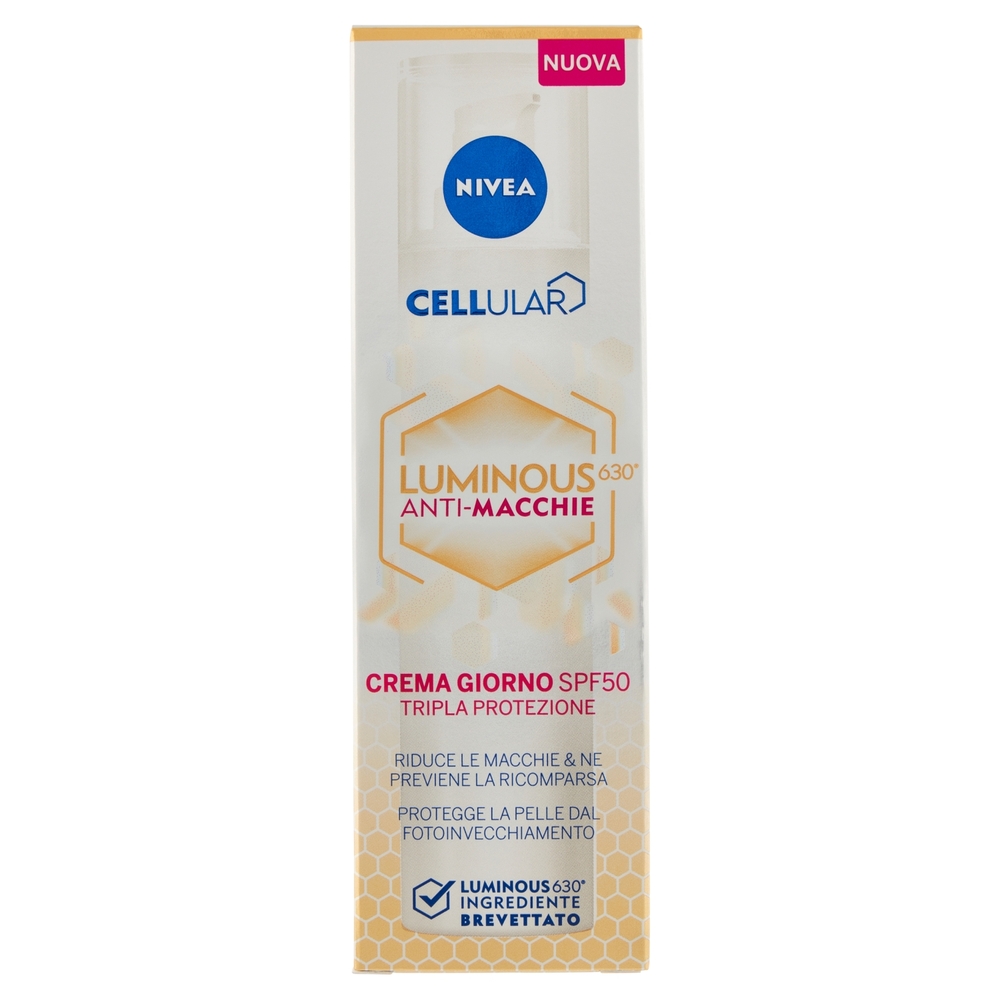 Nivea Cellular Luminous630 Anti-Macchie Crema Giorno SPF50 Tripla Protezione 40 ml